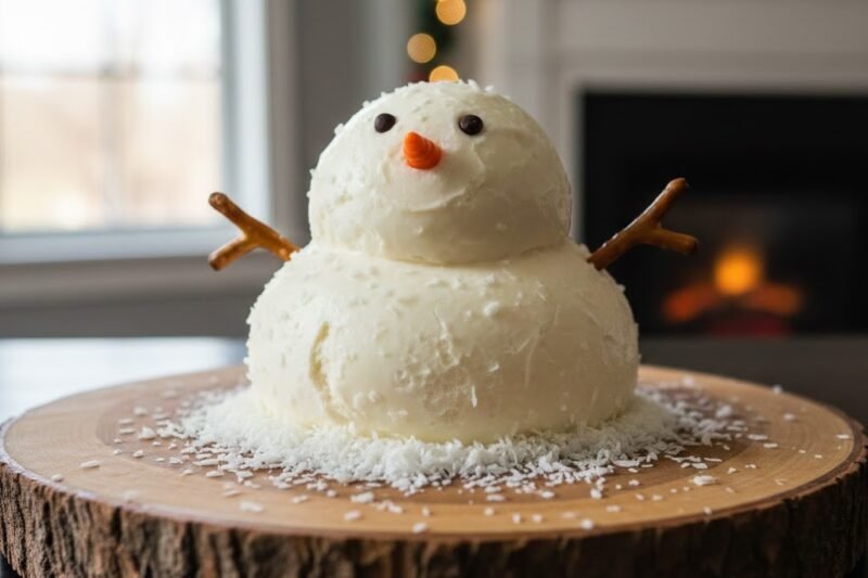 The Melting Snowman Cheesecake Ball