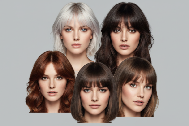 The Trendiest Bangs for Every Face Shape: Wispy, Side, Birkin & More